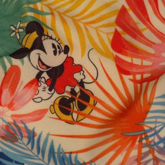 Disney Minnie Mouse Tropical Print One-Piece Swimsuit With Ruffle Detail Adjusta - Picture 6 of 6